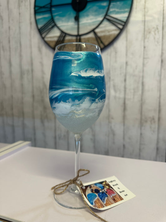 The Ocean Wine Glass